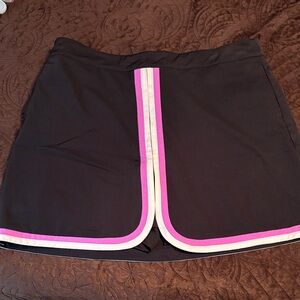 Lady Hagen Black Skort with Pink and White Trim, S 14
